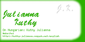 julianna kuthy business card